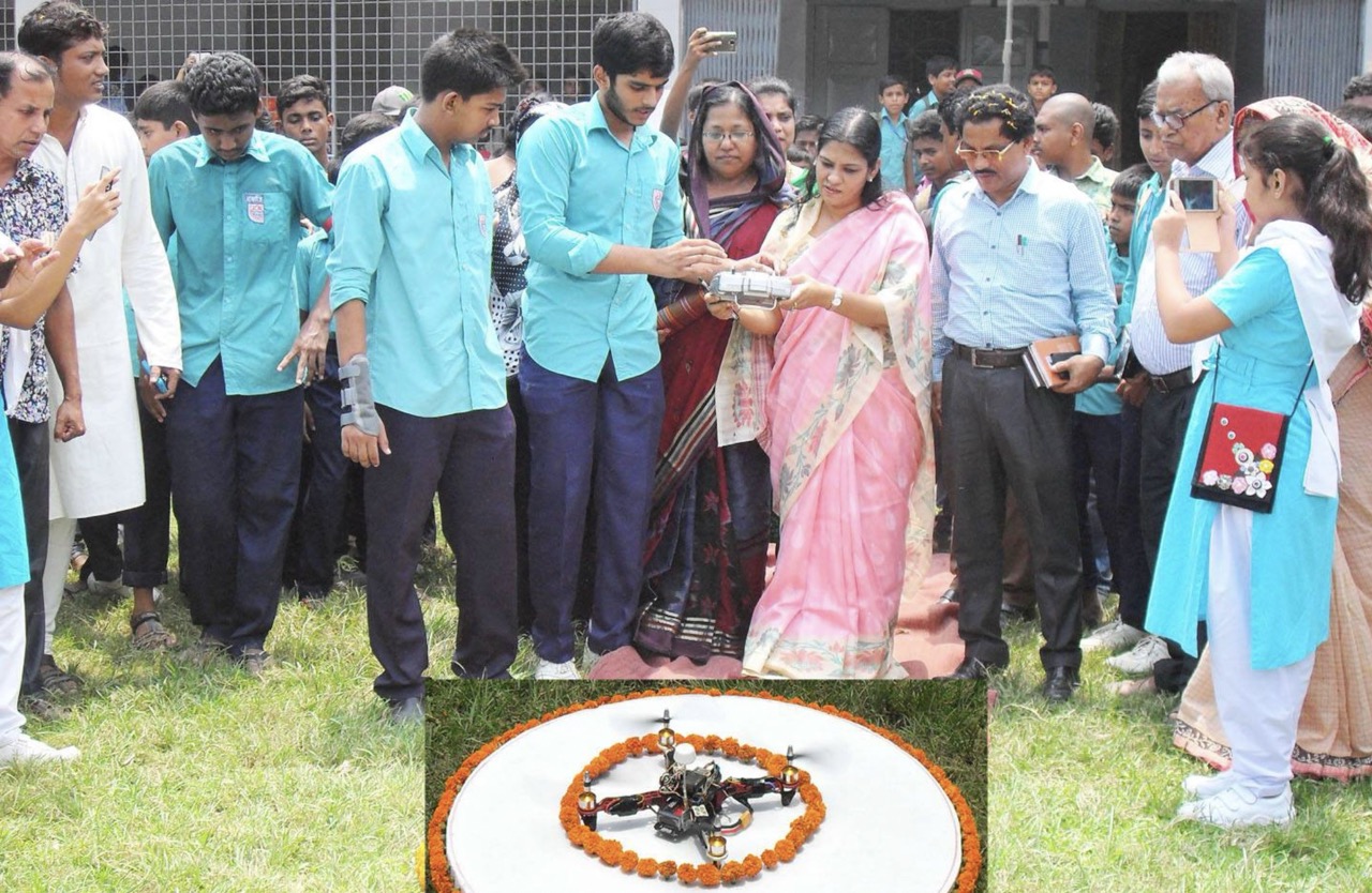 Champion Project Display - Drone lunching & Annual Science Fair Rajbari 2016